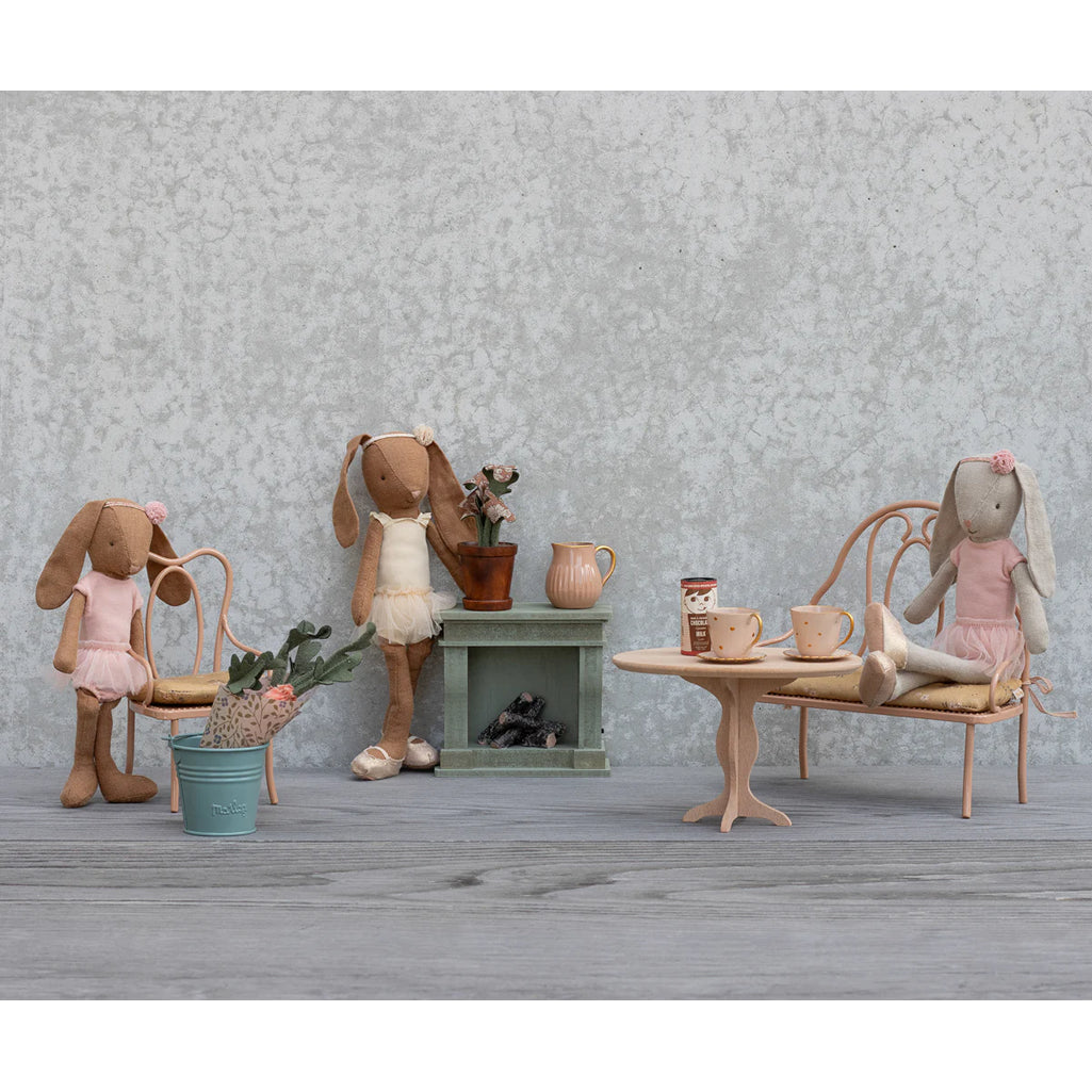 dark powder miniature vintage bench maileg 