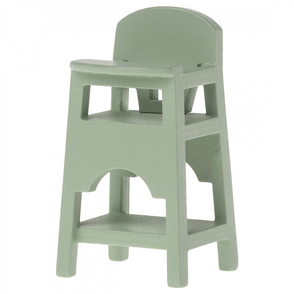 Maileg Dollhouse Accessories High Chair in Mint