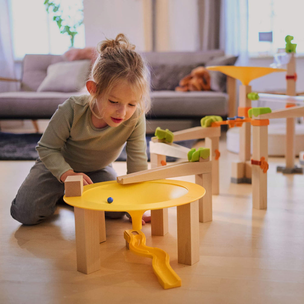 Haba wooden toy marble run speed circle