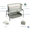 Maxi Cosi Iora 2-in-1 Baby Crib Bassinet, with a comfortable mattress for baby sleep