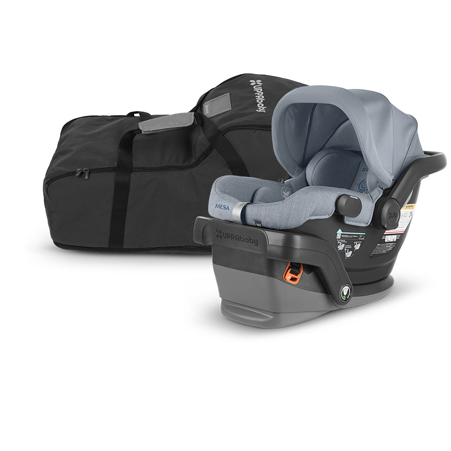 Gregory Colored Car seat by UPPAbaby with travel bag in the model Mesa V2 