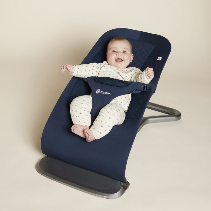 Midnight bue Evolve ergo baby bouncer