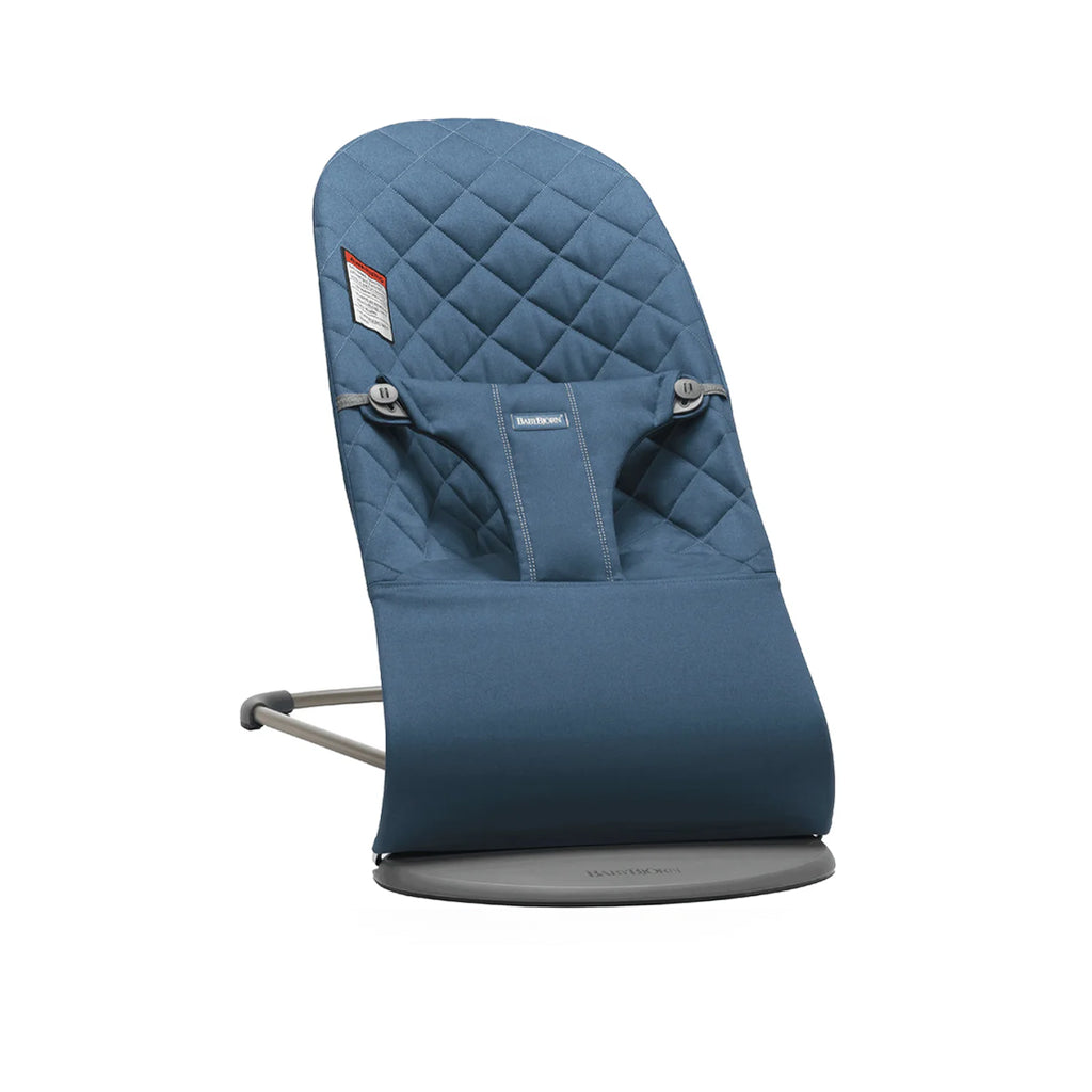 Navy blue baby bouncer chair from baby bjorn bouncer