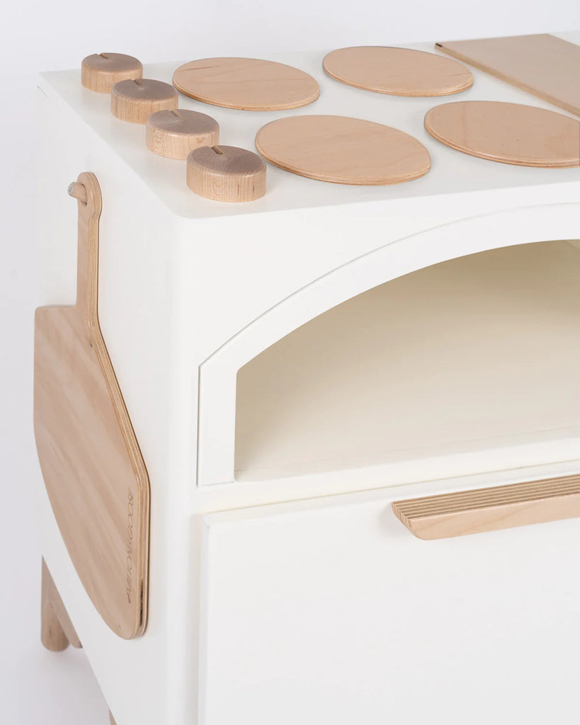 White Wooden Play Kitchen for Kids