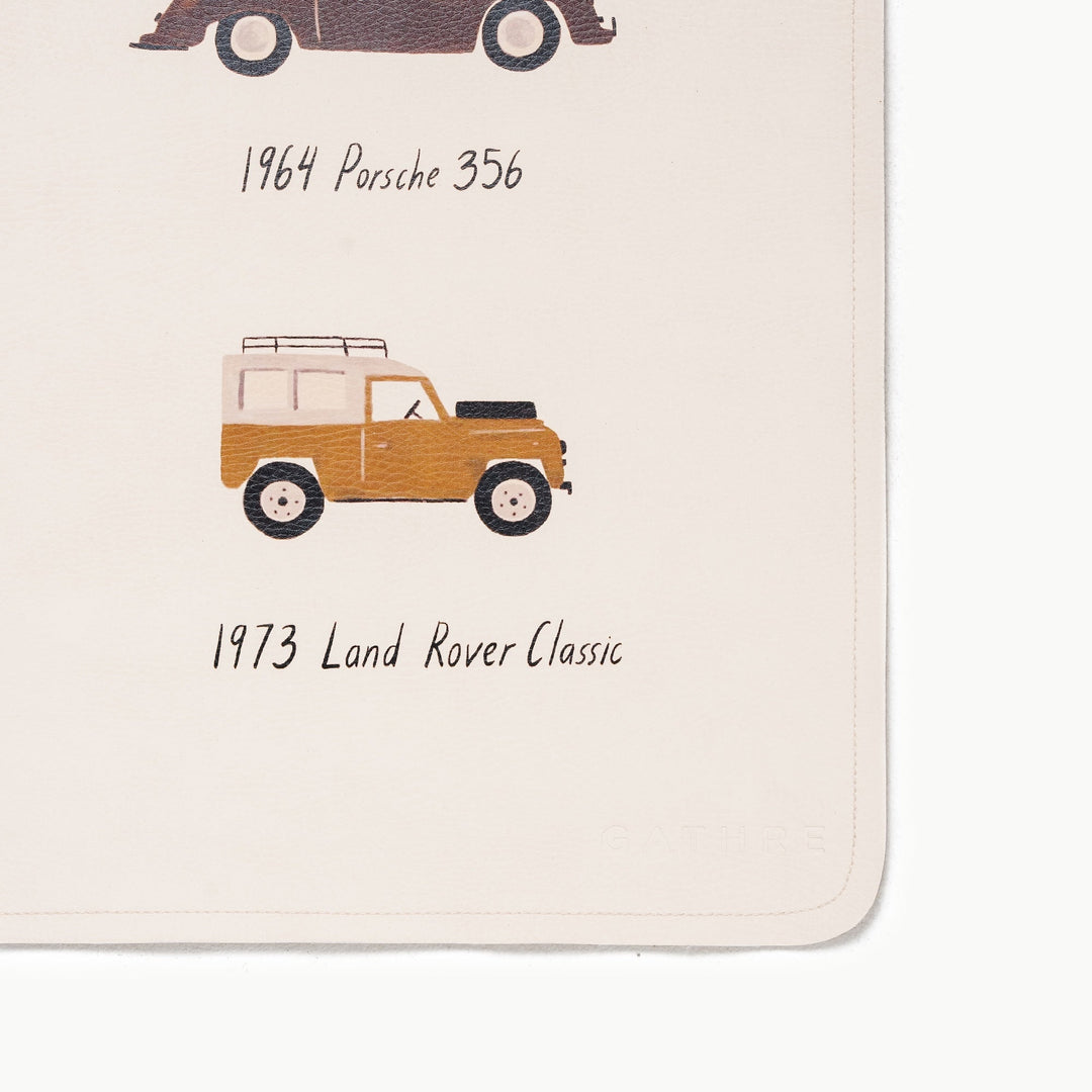 Gathre wall tapestry with classic cars