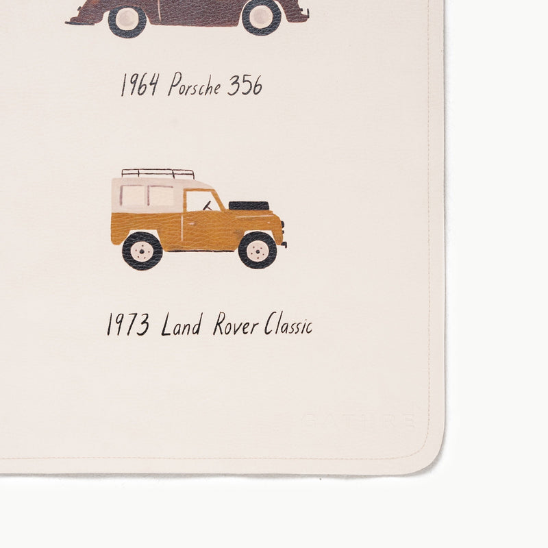 Gathre wall tapestry with classic cars