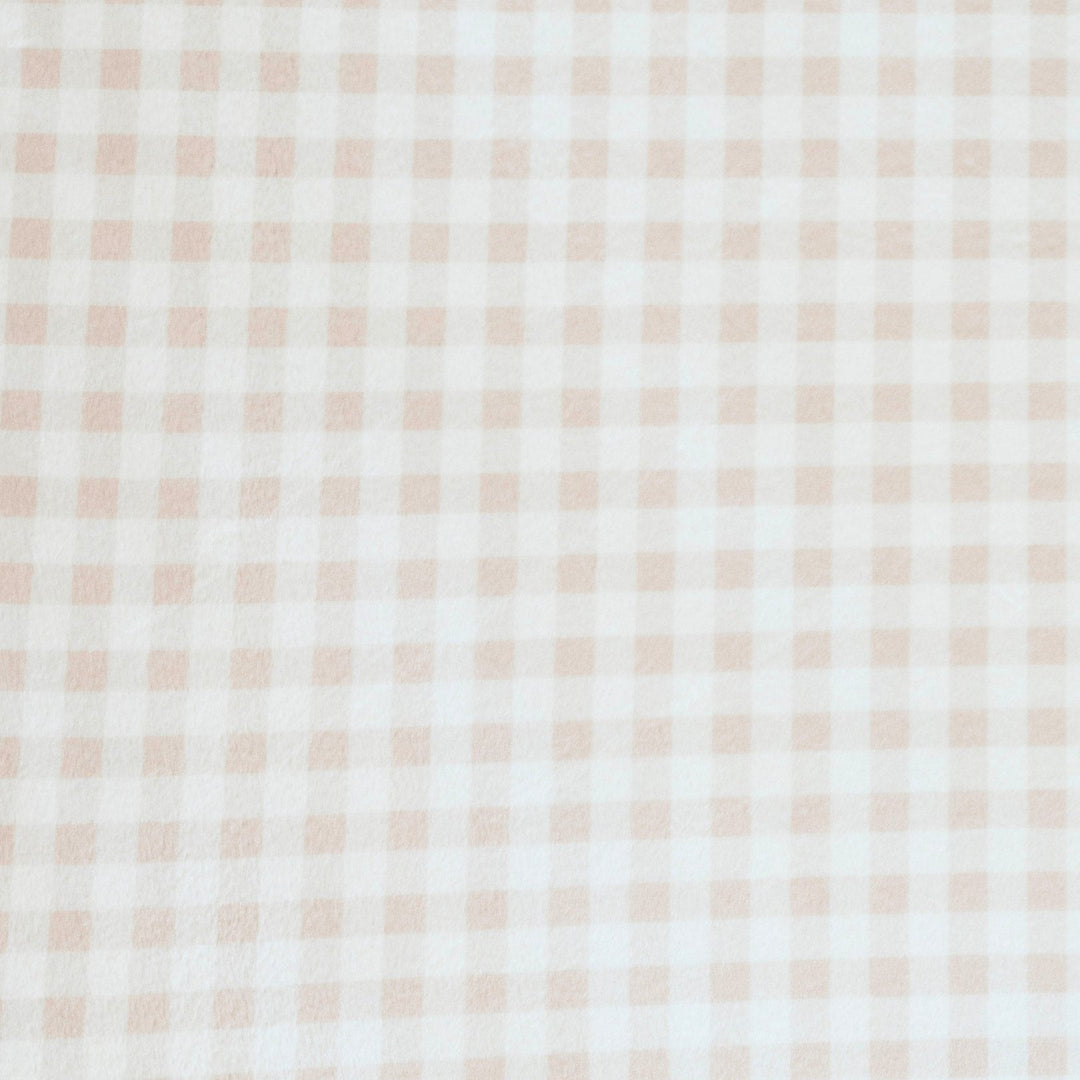 Saranoni Minky Stretch Luxe Changing Covers in Gingham offer cloud comfort and elevate your diaper changing pad routine
