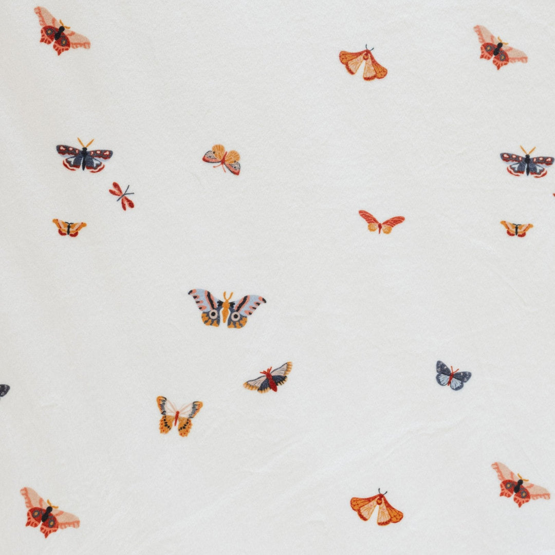 Keep your crib stylish with the Butterfly Saranoni Minky Stretch Luxe Crib Sheets, soft baby crib sheets for little ones.