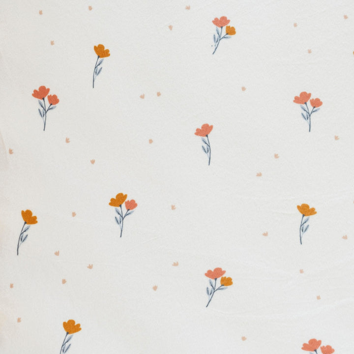 Saranoni Minky Stretch Luxe Crib Sheets in Floral make soft sheets for baby crib that are easy to tuck.