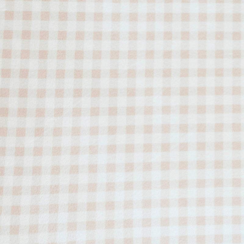 Saranoni Minky Stretch Luxe Swaddle/Blanket in Gingham brings cozy stretch and feels like a high-end baby knit blanket.