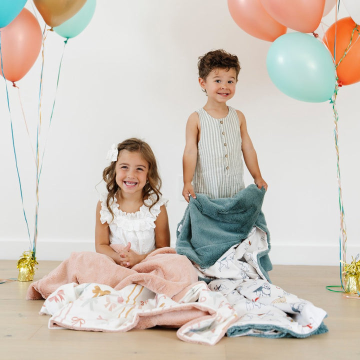 Saranoni Minky/Lush Toddler Blankets provide incredible comfort and works beautifully as a baby boy blanket