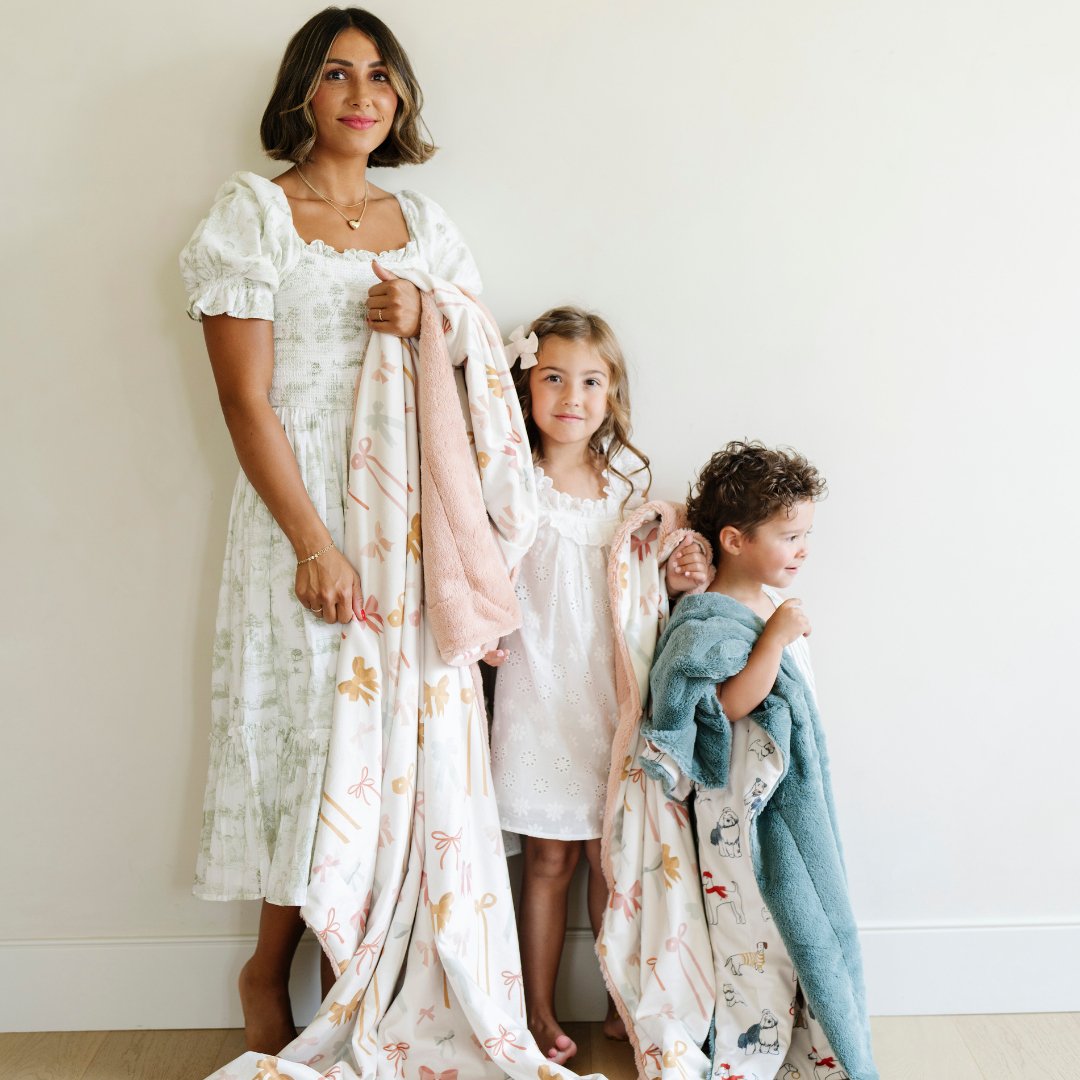 Minky/Lush XL Blanket in Color 1 from Saranoni is the perfect choice for best baby blanket.