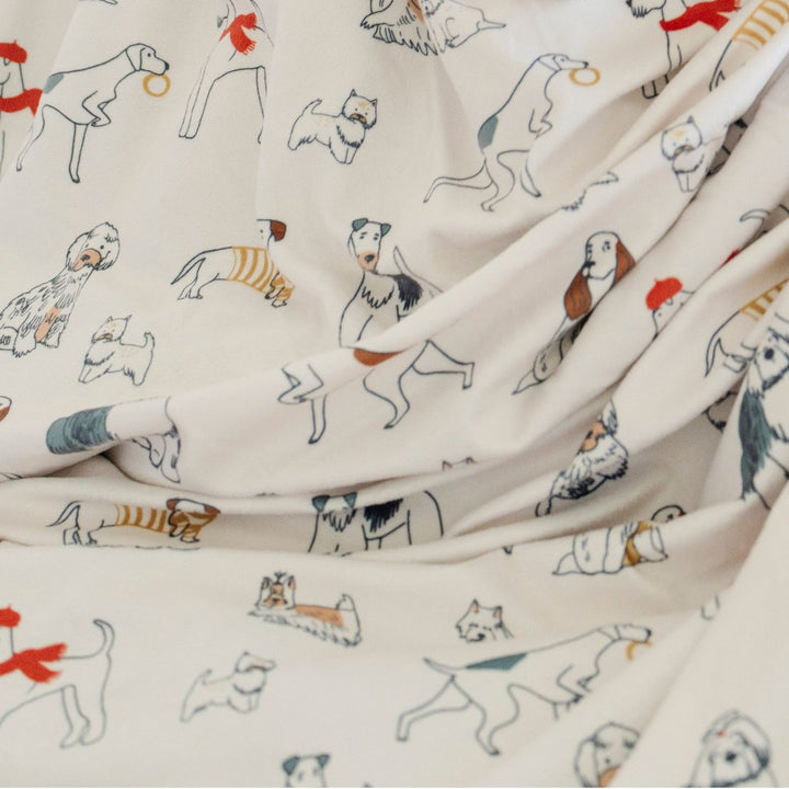Dogs design Minky/Lush XL Blanket by Saranoni is a toddler blanket designed for comfort and warmth.