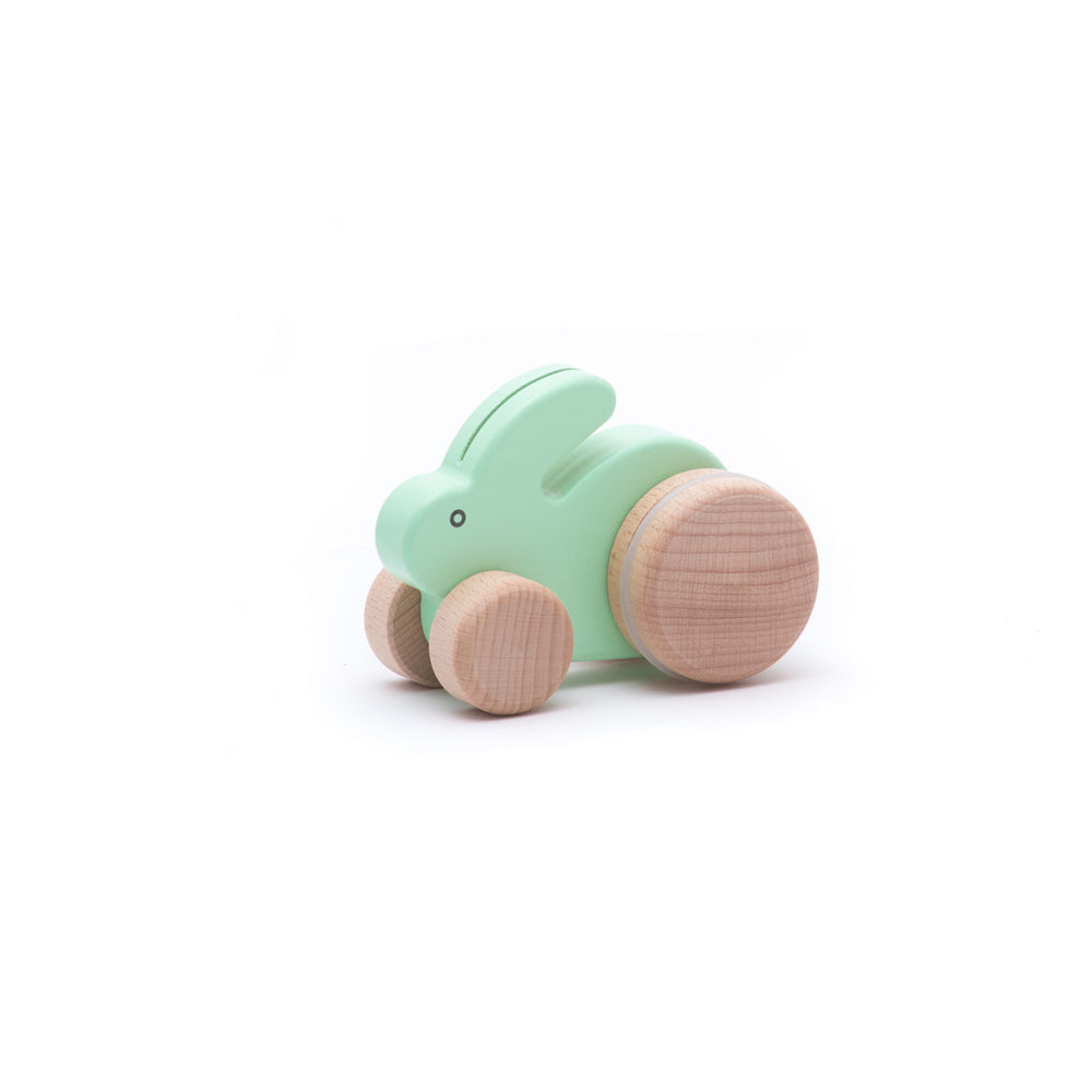 Bajo wood toy blue rabbit