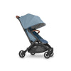 Right side of Uppababy stroller in blue