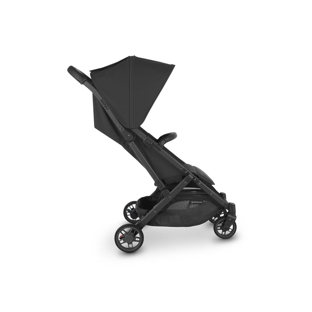 Right side of Uppababy stroller in black