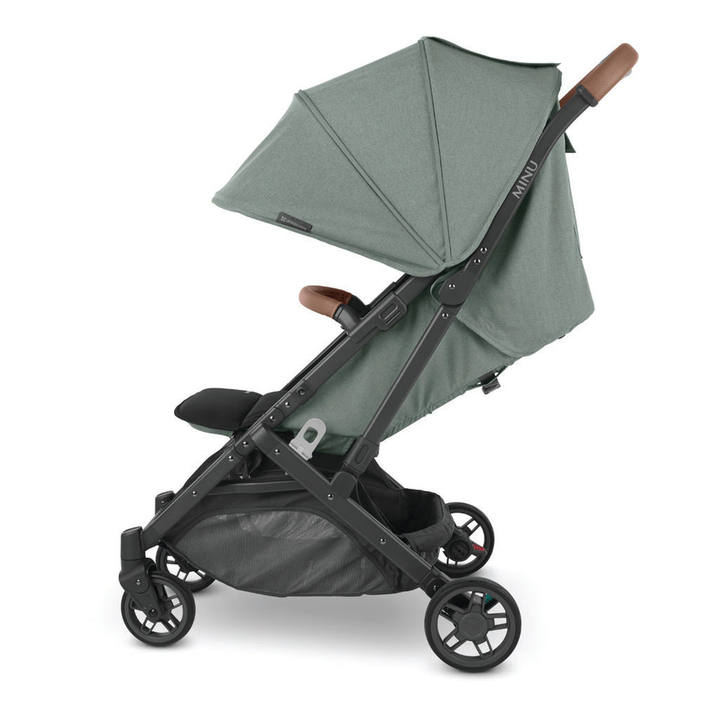 Side view of Gwen Minu V2 stroller with canopy.