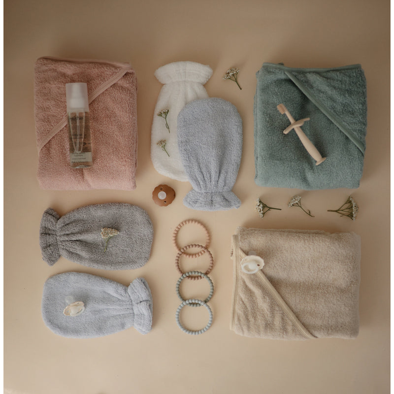 Mushie Hooded Towels for Infants offering a stylish and practical solution for bath time