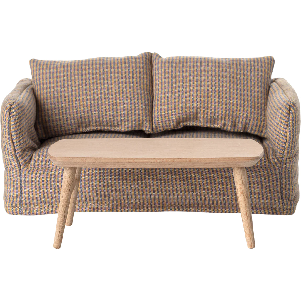 A charming Maileg Mouse Coffee Table, ideal for Maileg mice play and dollhouse interiors.