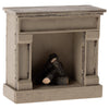 Maileg dollhouse fireplace in off-white