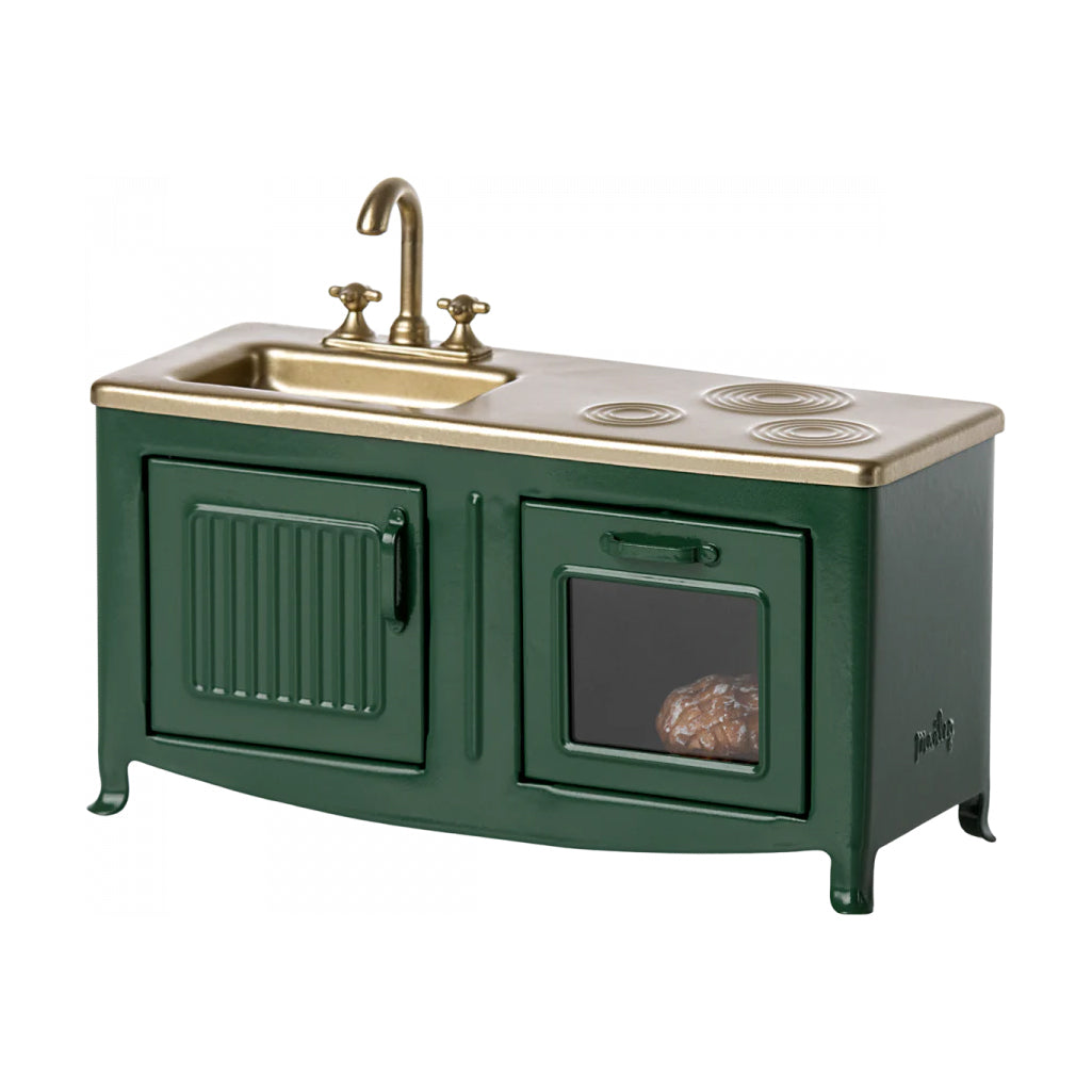 green maileg mouse kitchen