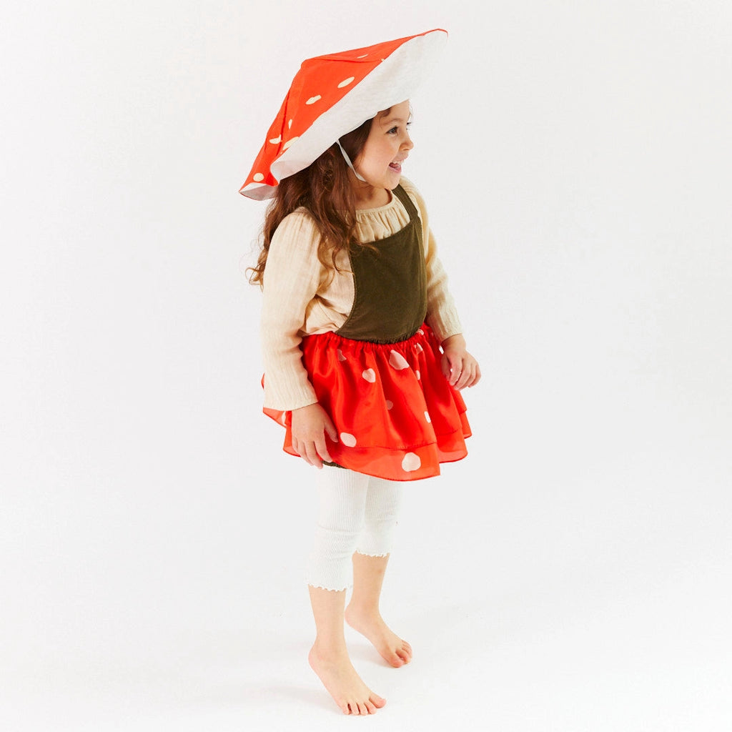 sarah's silks mushroom costume for baby dress-up play 100% mulberry silk costume for child school play