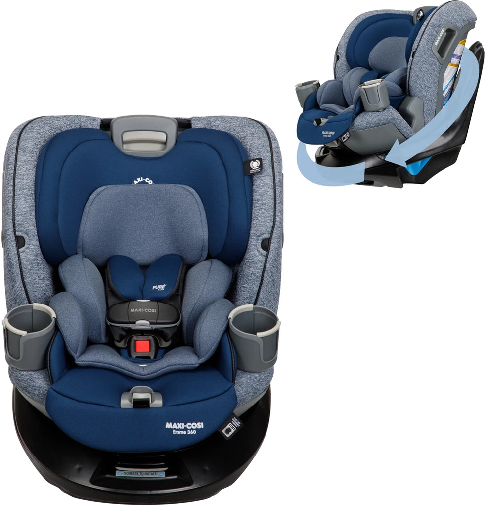 emme navy wonder maxi cosi convertible car seat rotating