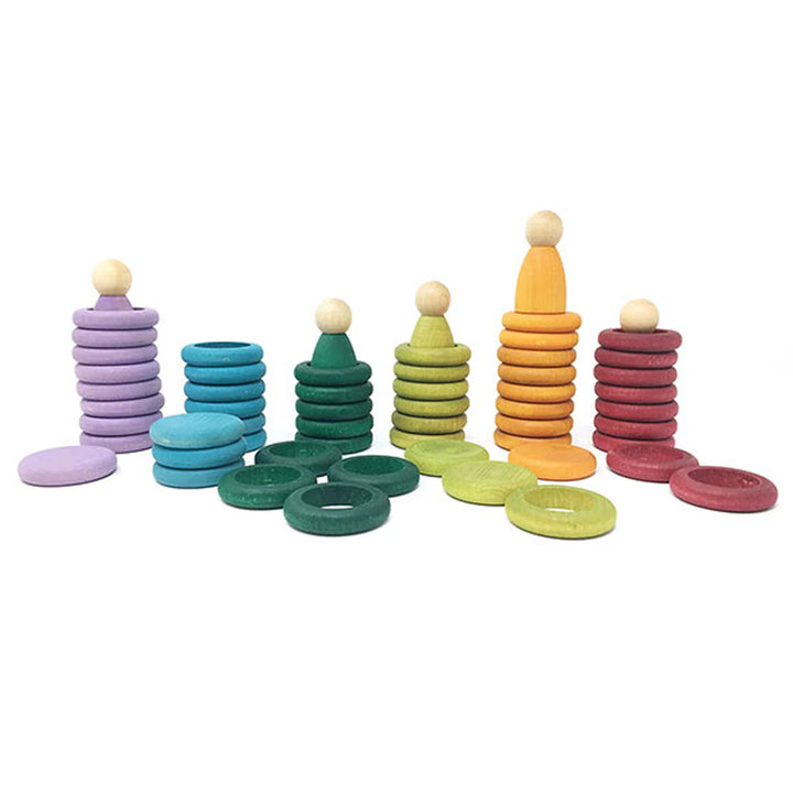 grapat colorful stacking rings montessori toys for 2 year olds 