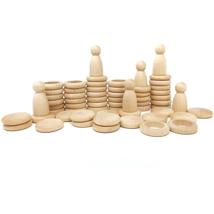 grapat nins rings coins natural montessori toys for toddlers