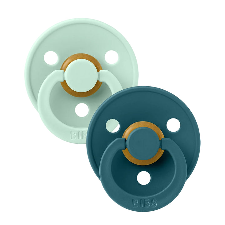 Fresh Nordic Mint & Forest Lake BIBS Pacifier Colour Collection 2 Pack, soothing pacifiers.