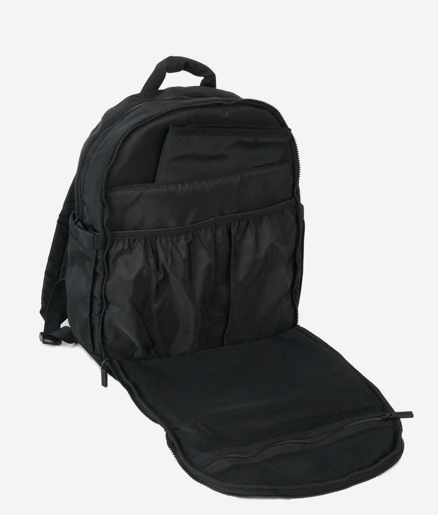 Inside of the Fawn Design Nylon Diaper Pack in Black