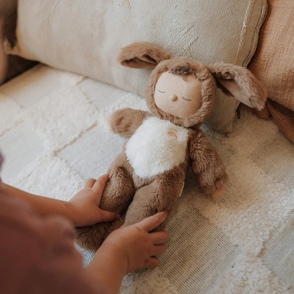 dog digby ollie ella cozy dinkums soft baby safe stuffed doll toy with closed eyes 