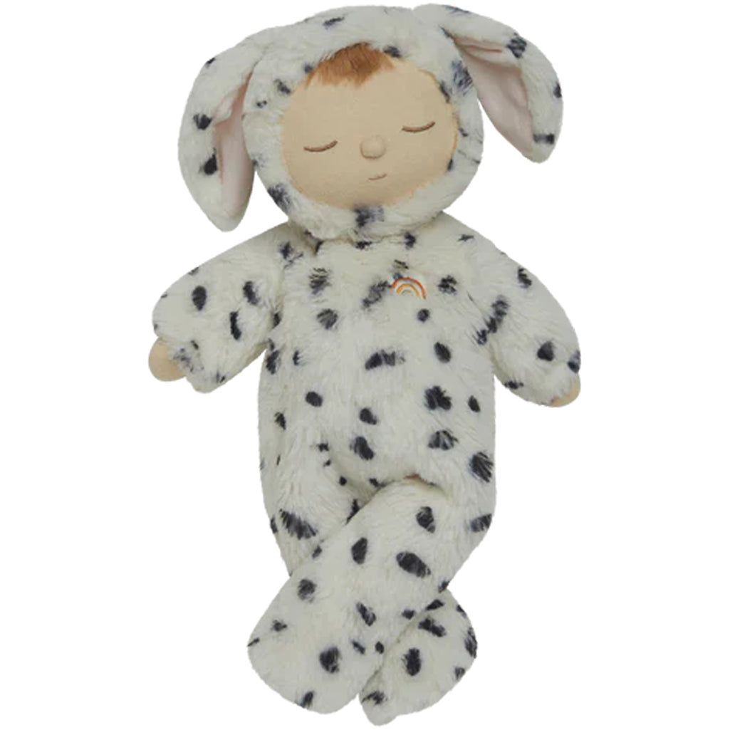 domino dog olli ella stuffed posable doll toy in soft dog outfit 