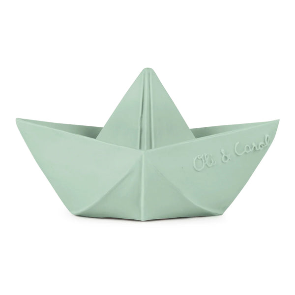 Oli & Carol Mint Origami bath toy boat