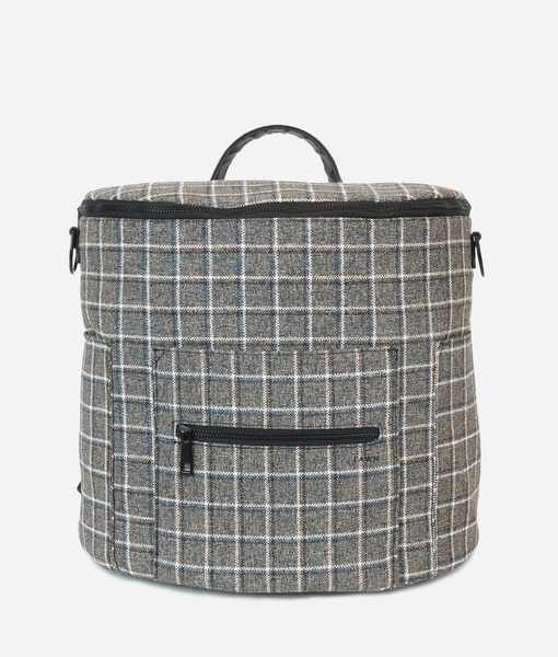 The Original Diaper Bag in Plaid Tweed that combines style, comfort, and ease