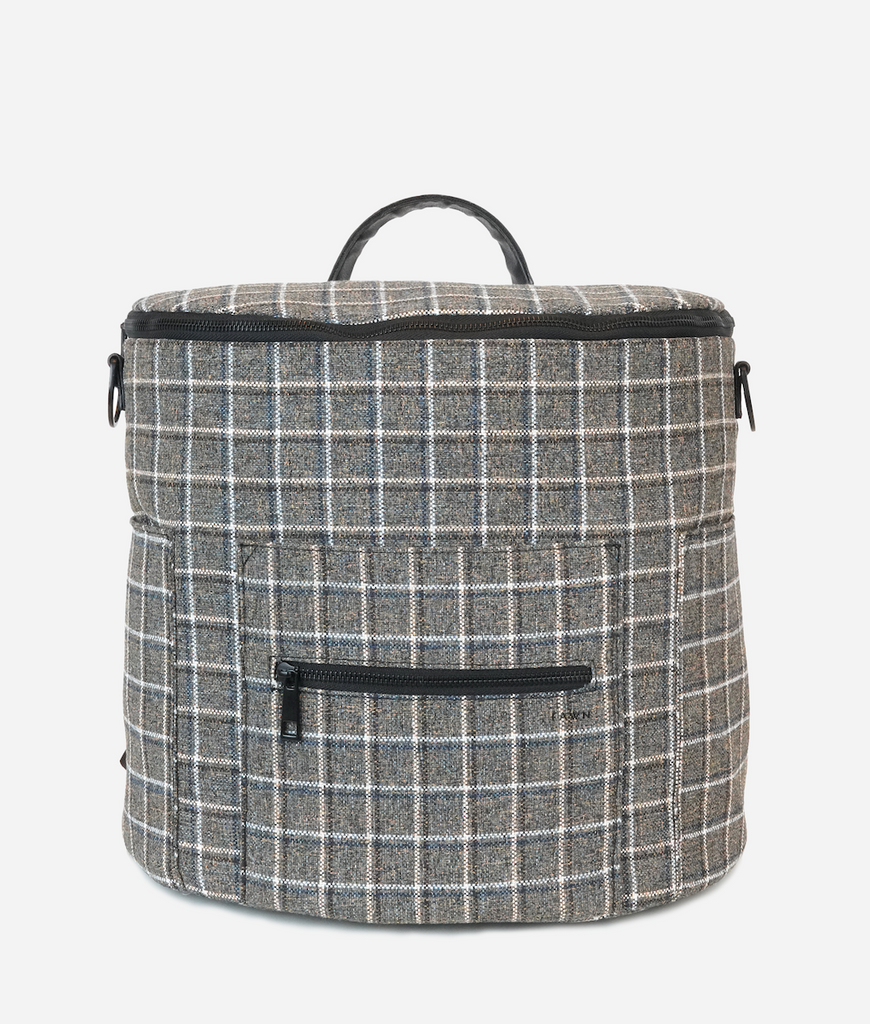 The Original Diaper Bag in Plaid Tweed that combines style, comfort, and ease