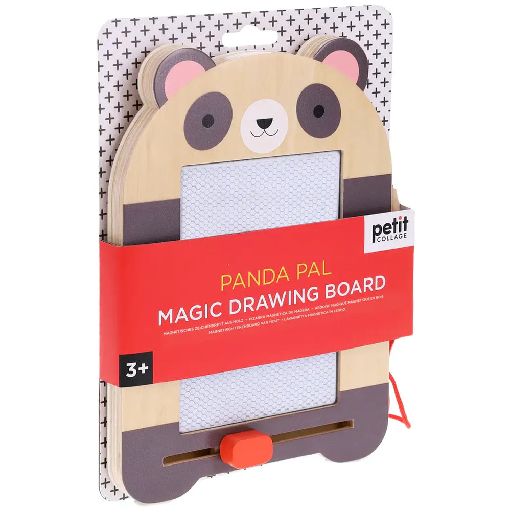 Petit Collage Panda Pal drawing board slide eraser detail