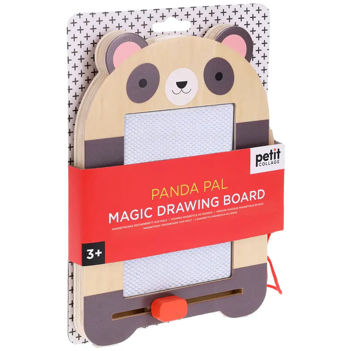 Petit Collage Panda Pal drawing board slide eraser detail