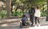 family outside with BOB gear wayfinder jogging stroller