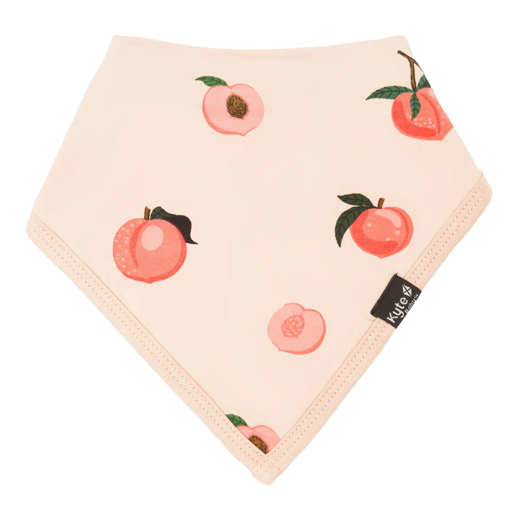 Kyte Baby Girl Bibs in Peach, Gentle and Comfortable Bibs for Baby Girls