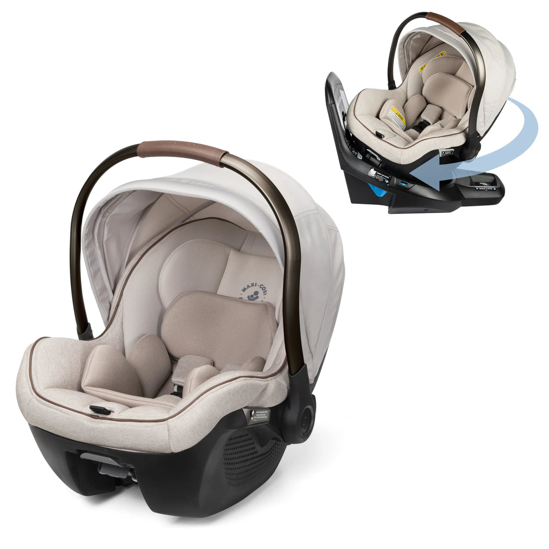 Maxi Cosi Peri 180 Rotating Infant Car Seat in sleek design, offering easy installation and superior safety features, a reliable Maxi Cosi infant car seat.