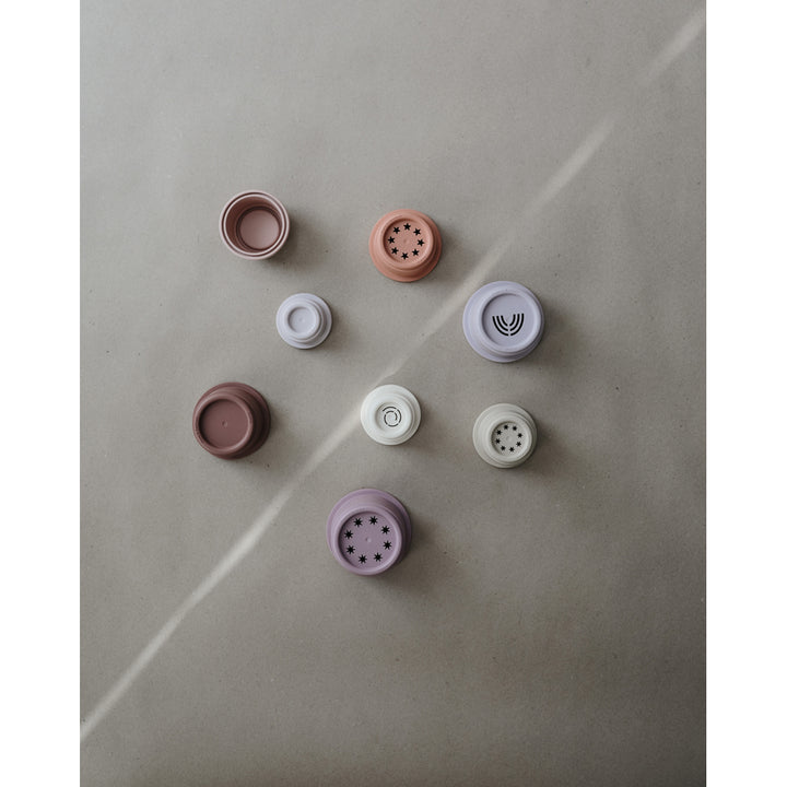 Mushie Cups Stacking Cup Toy Toys for Kids Mushie stacking cup set that encourages imaginative play and learning