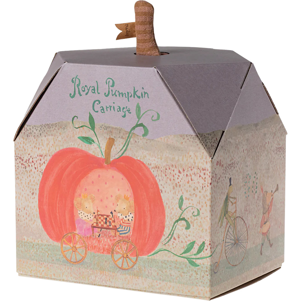 Maileg Dollhouse Accessories Miniature Pumpkin Carriage
