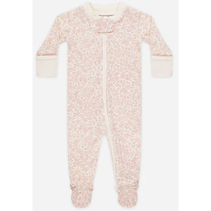 quincy mae pink blossom zip sleeper footie pajamas shop infant footie pjs