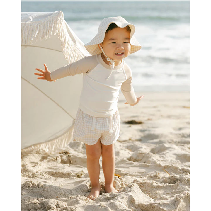 quincy mae long sleeve UPF 50 baby rash guard