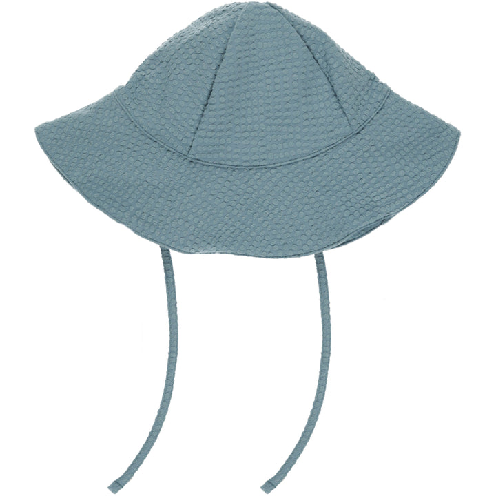 Rylee and cru floppy swim hat for baby in ocean