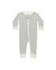 quincy mae micro blue stripe zip sleeper long sleeve for infant 