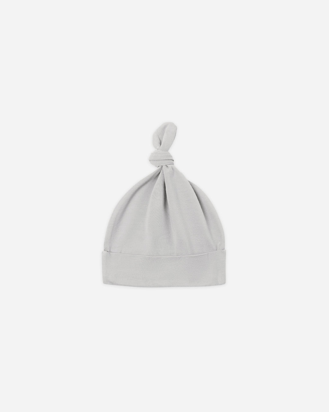 Quincy Mae Bamboo Knotted Baby Hat in Cloud, soft stretchy newborn hat 0-6 months