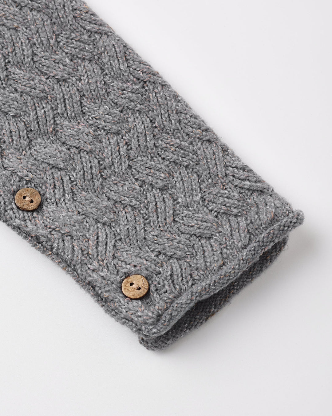 Gray knit baby romper, Quincy Mae Heathered Slate Cozy Heather Knit Jumpsuit alternate view