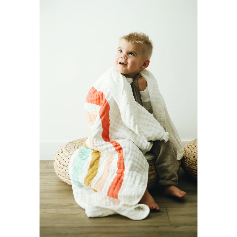 Clementine Kids muslin blankets in Rainbow